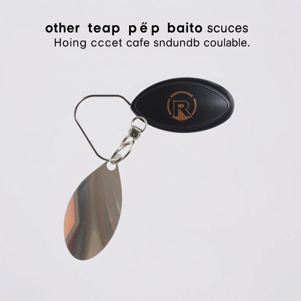 Bottle cap lure with a small spinner blade attached
